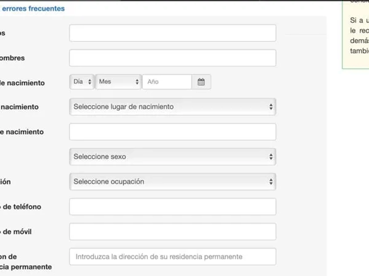 Formulario para solicitar el visado de 30 días de entrada a Azerbaiyán