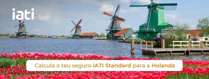 "Calcule seu seguro de viagem IATI para a Holanda agora!"