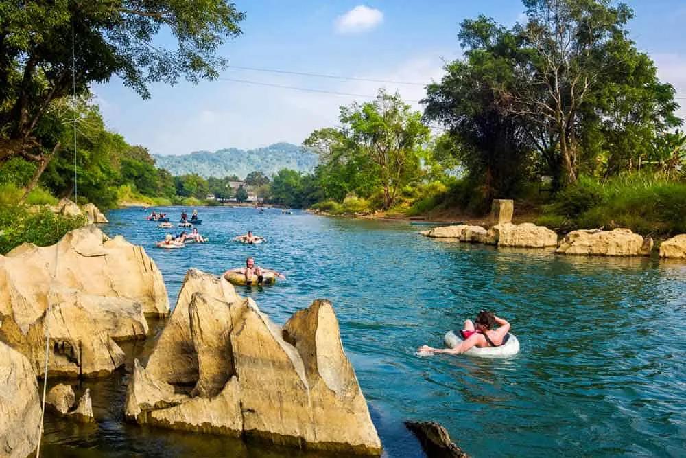 tubing de Vang Vieng