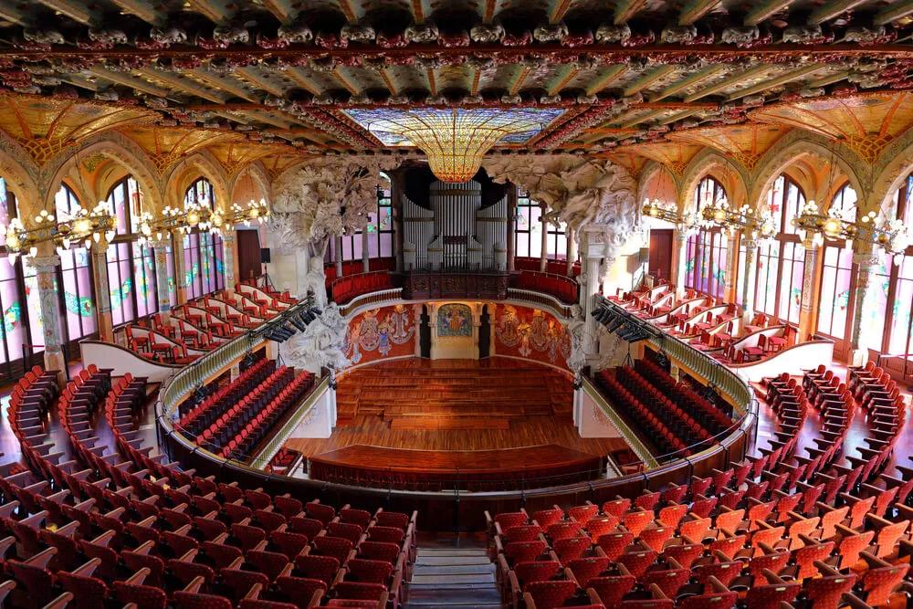 interior do palacio da musica catala
