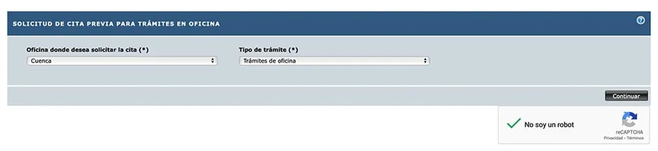 Trámite de oficina DGT