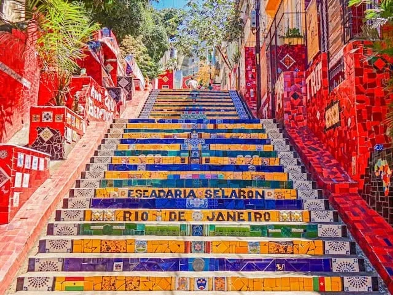 escadaria selaron no rio de janeiro, brasil