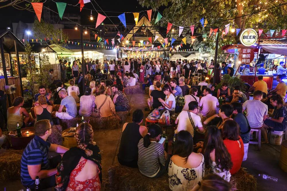 multidao no mercado noturno