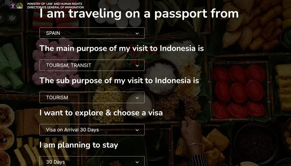 Conseguir el visado para Indonesia