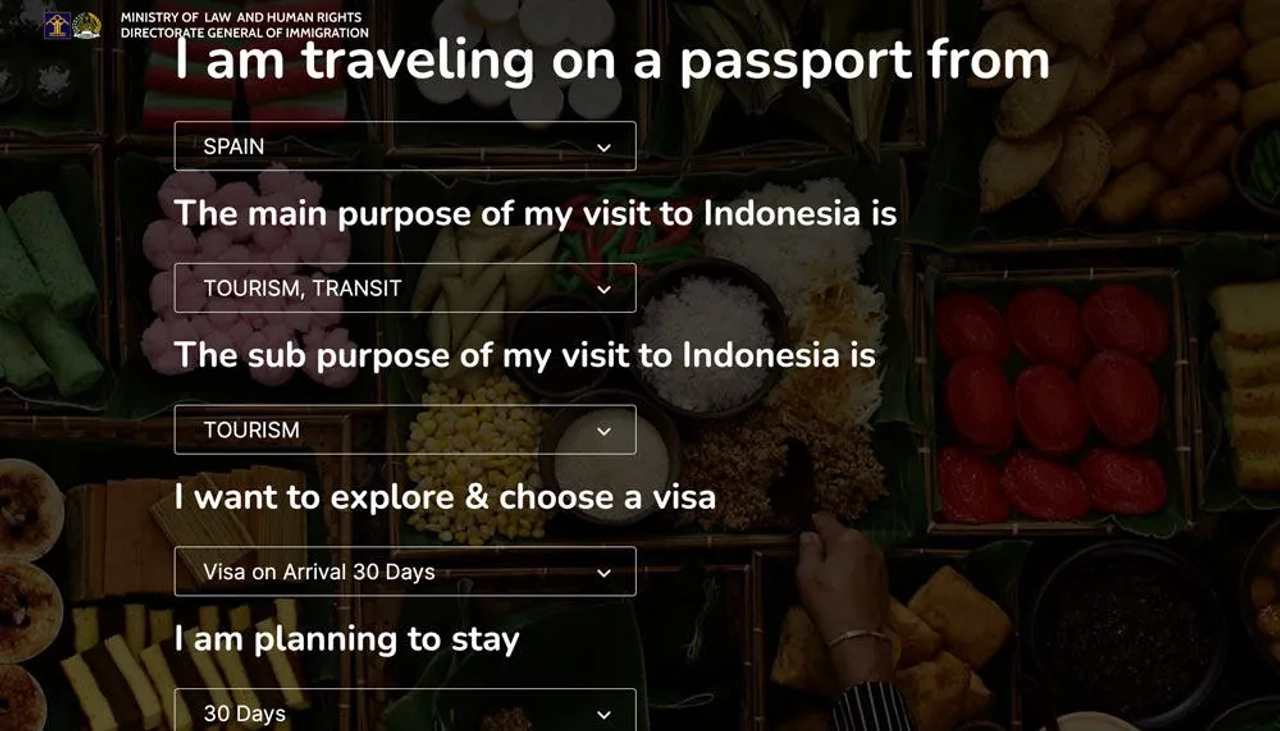 Conseguir el visado para Indonesia