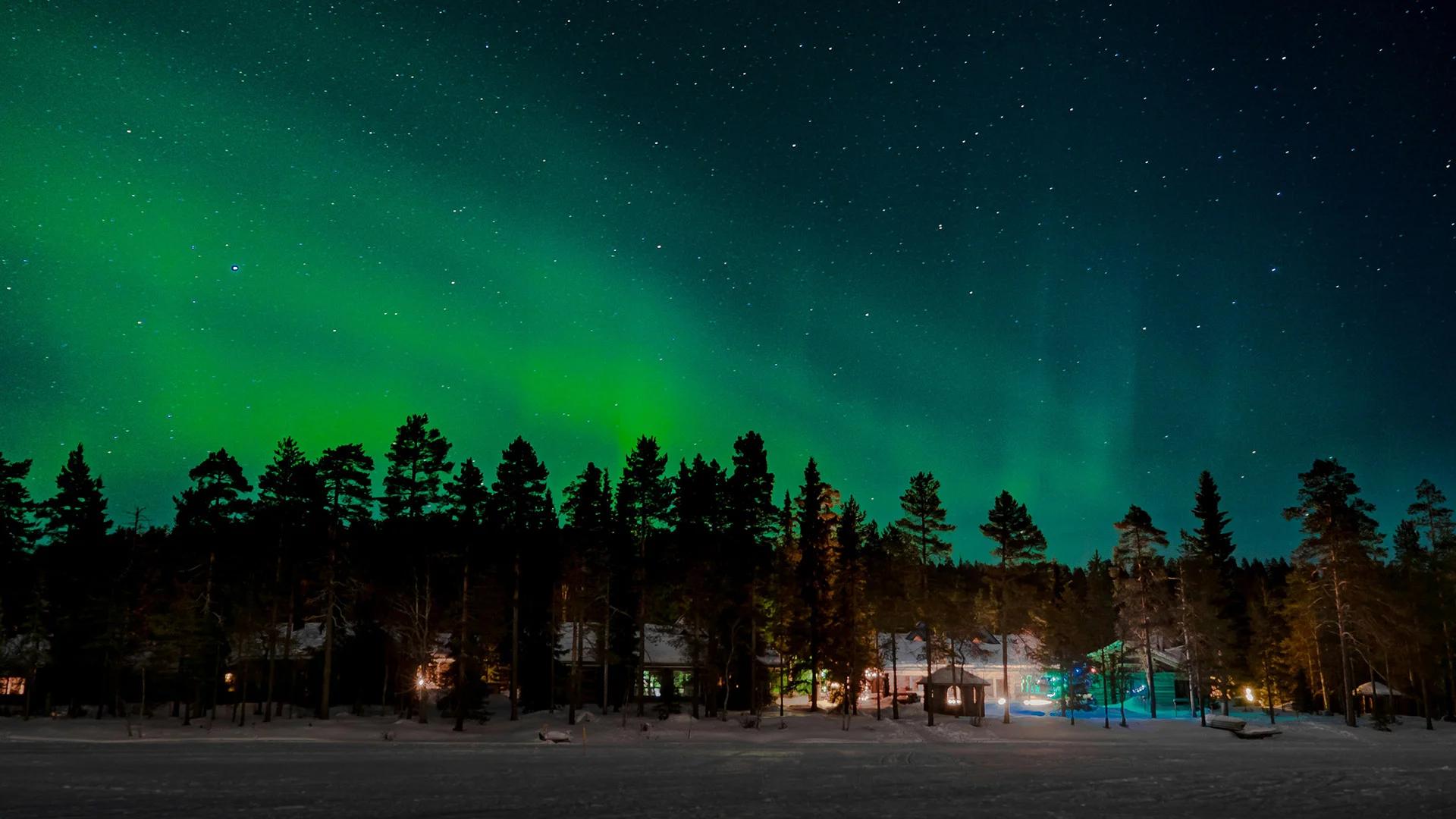 auroras boreales en laponia