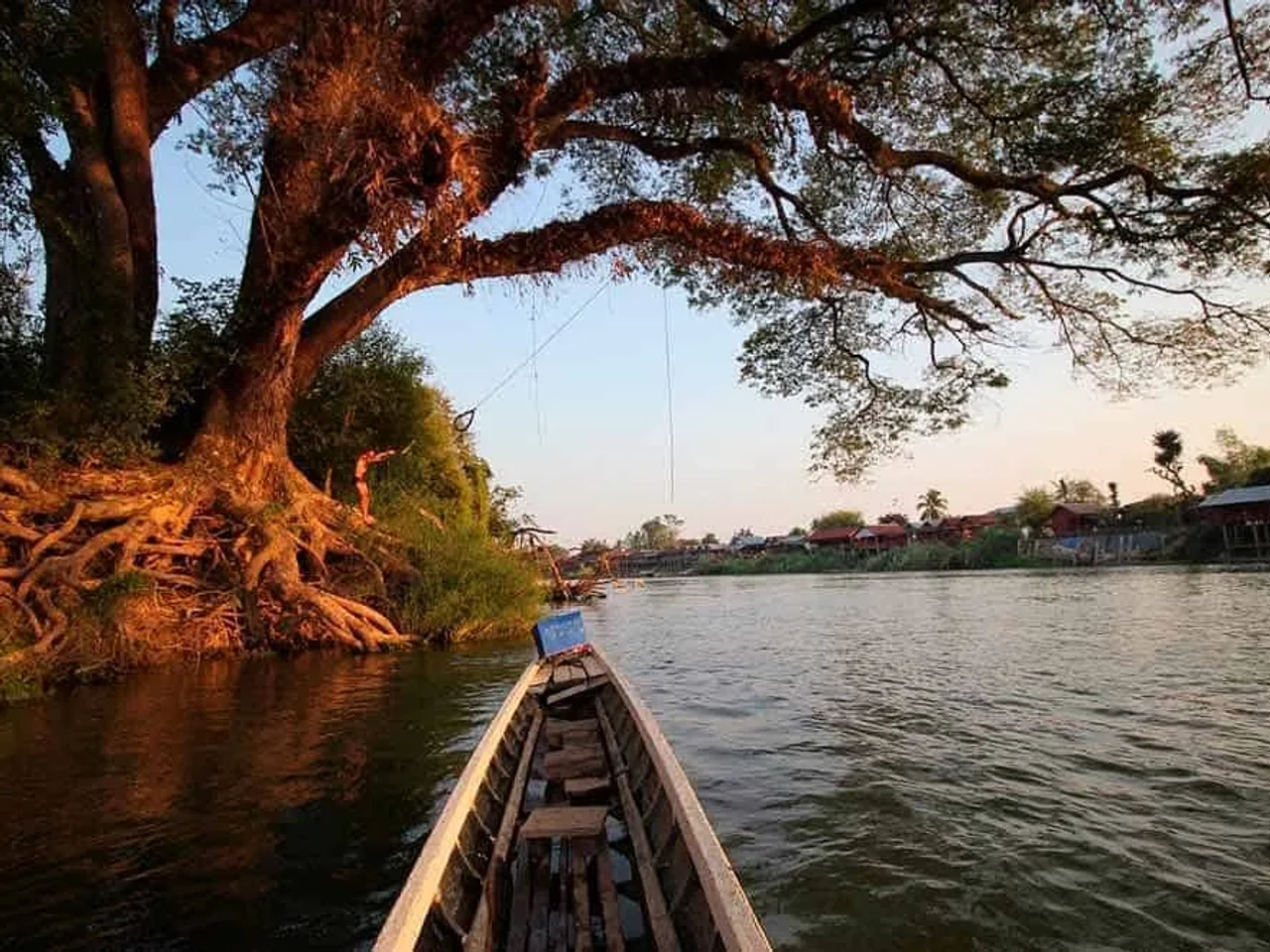 relajarse en el Mekong