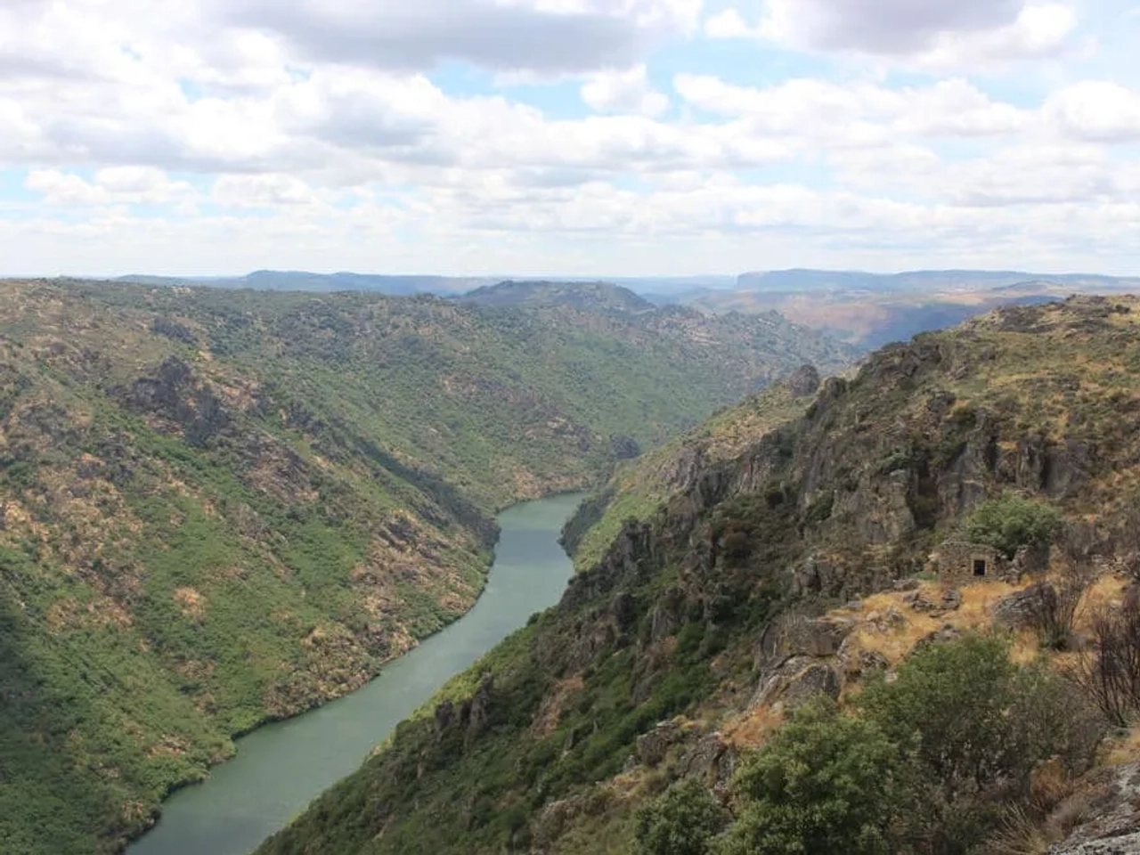 vista do rio douro desde o penedo durão