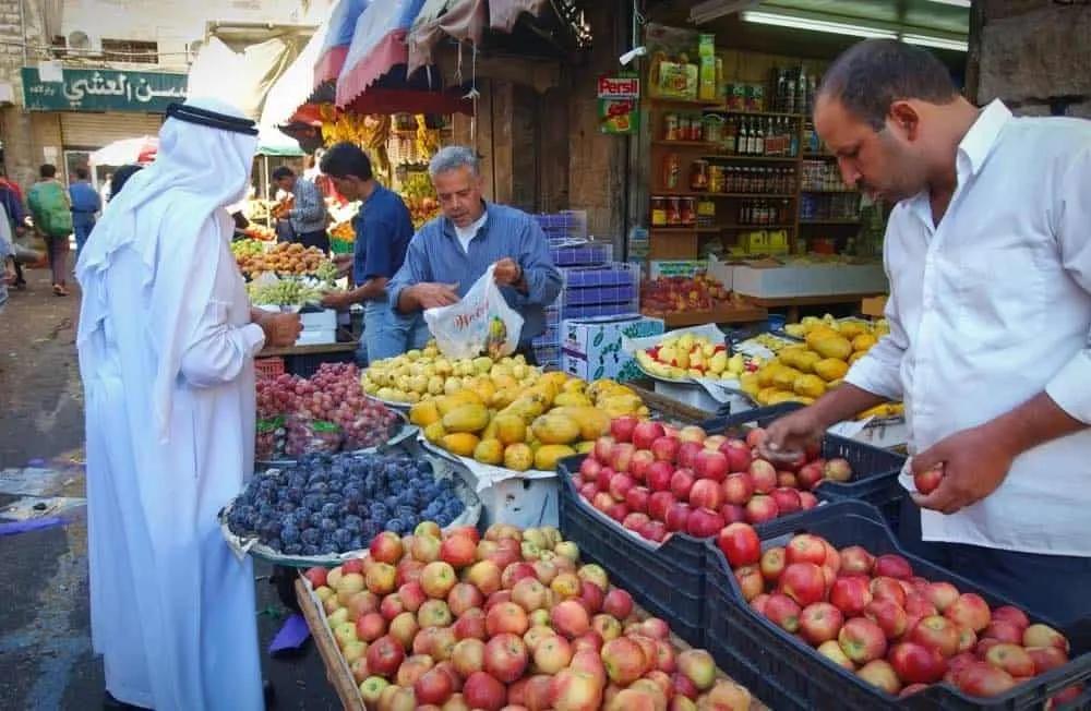 mercado tipico na jordania