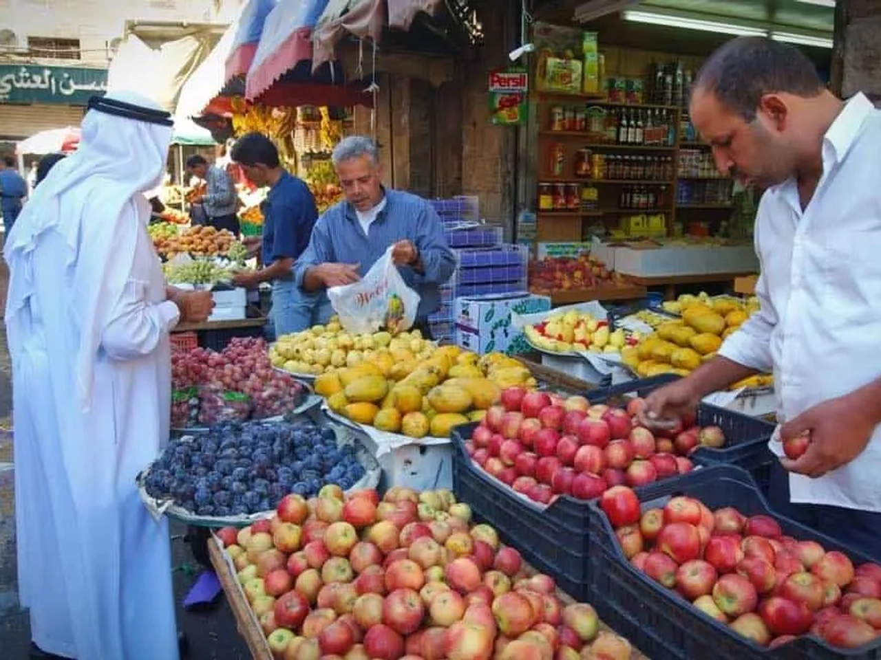 mercado tipico na jordania