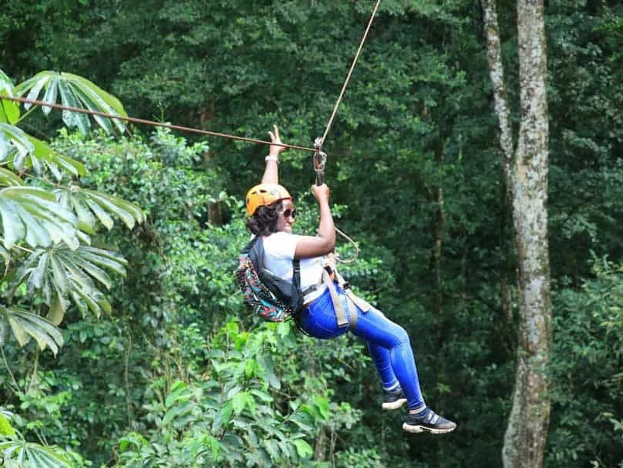 tirolina en Costa Rica