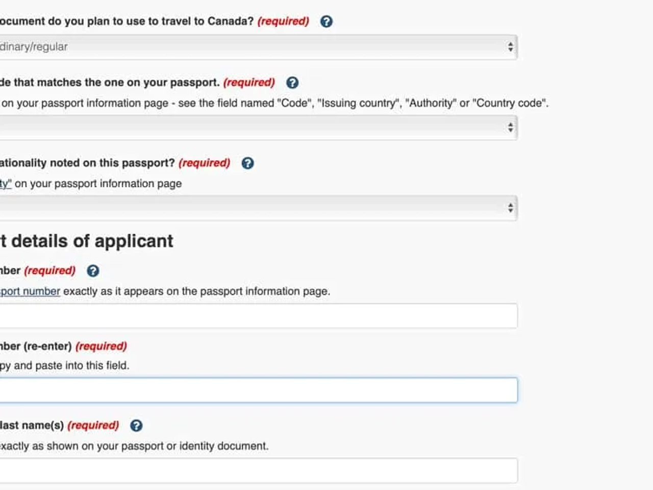 Rellenar la eTA para viajar a Canadá