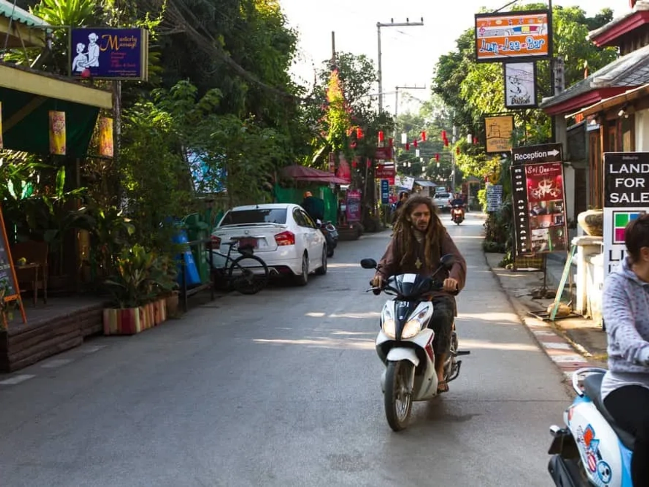 moverse por Pai, Tailandia