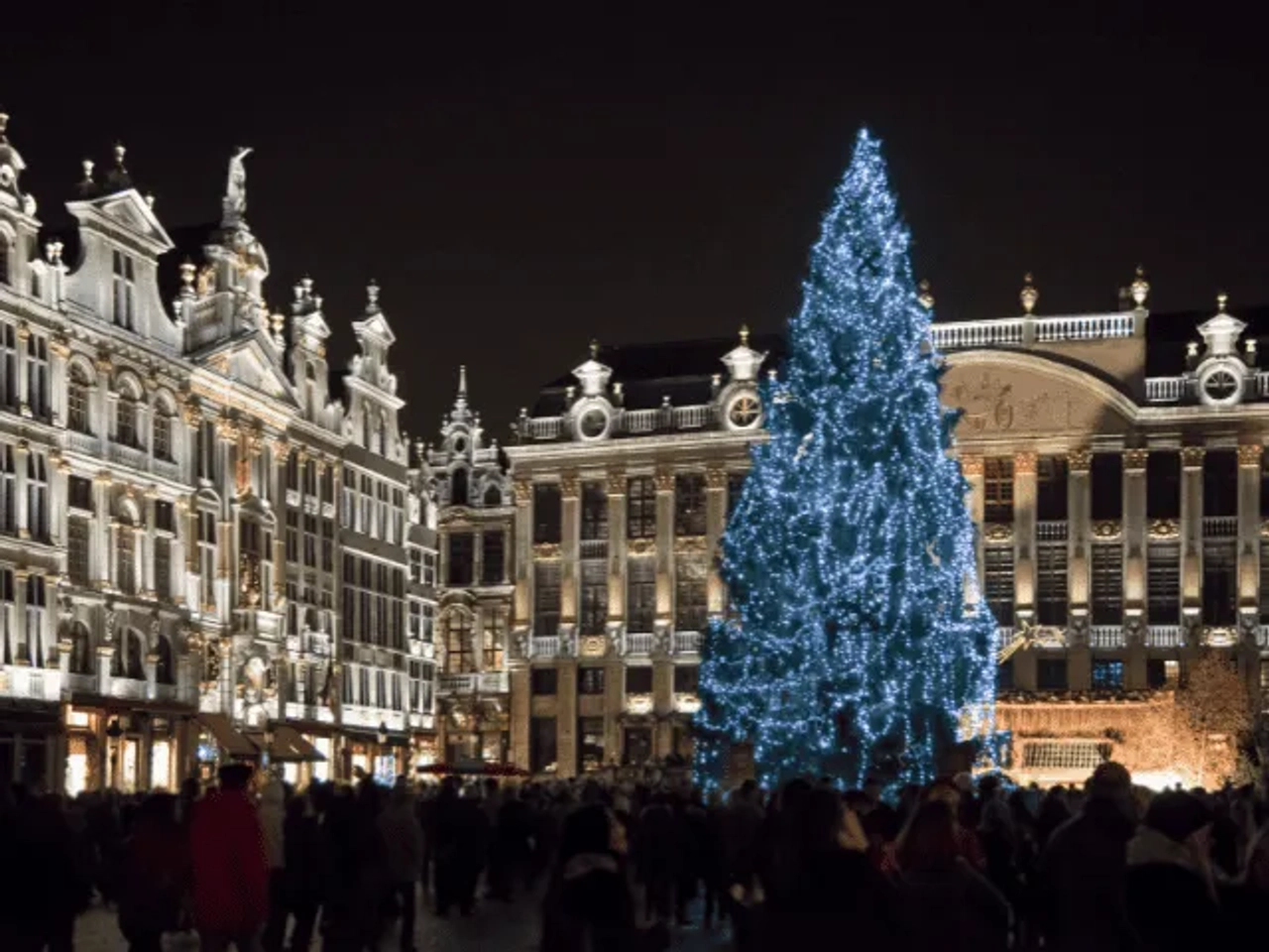 mercado de natal em bruxelas na bélgica