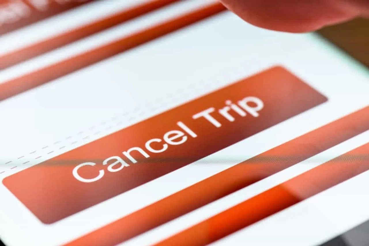 cancelación de viaje