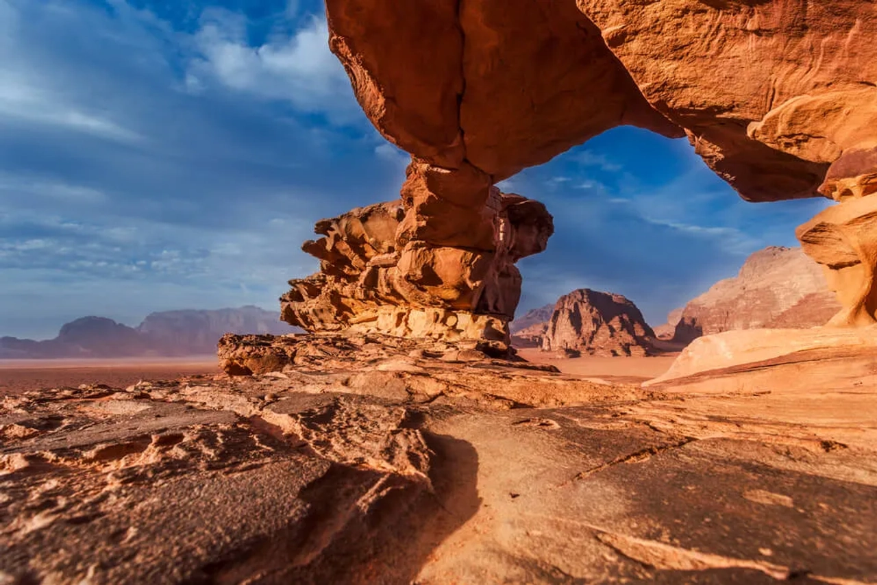 deserto de wadi rum na jordania