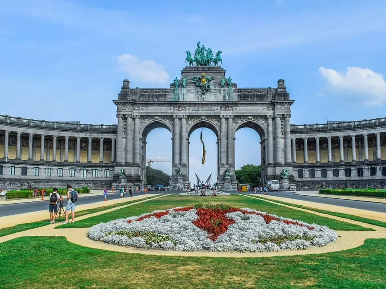 Parque del Cincuentenario y el Arco del Triunfo de Bruselas