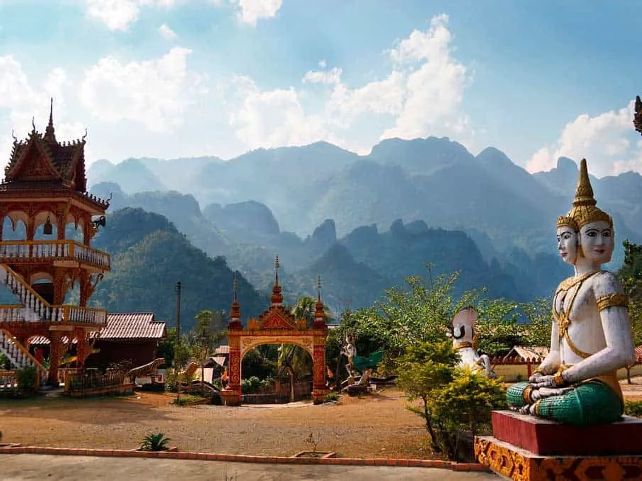 templos en Vang Vieng