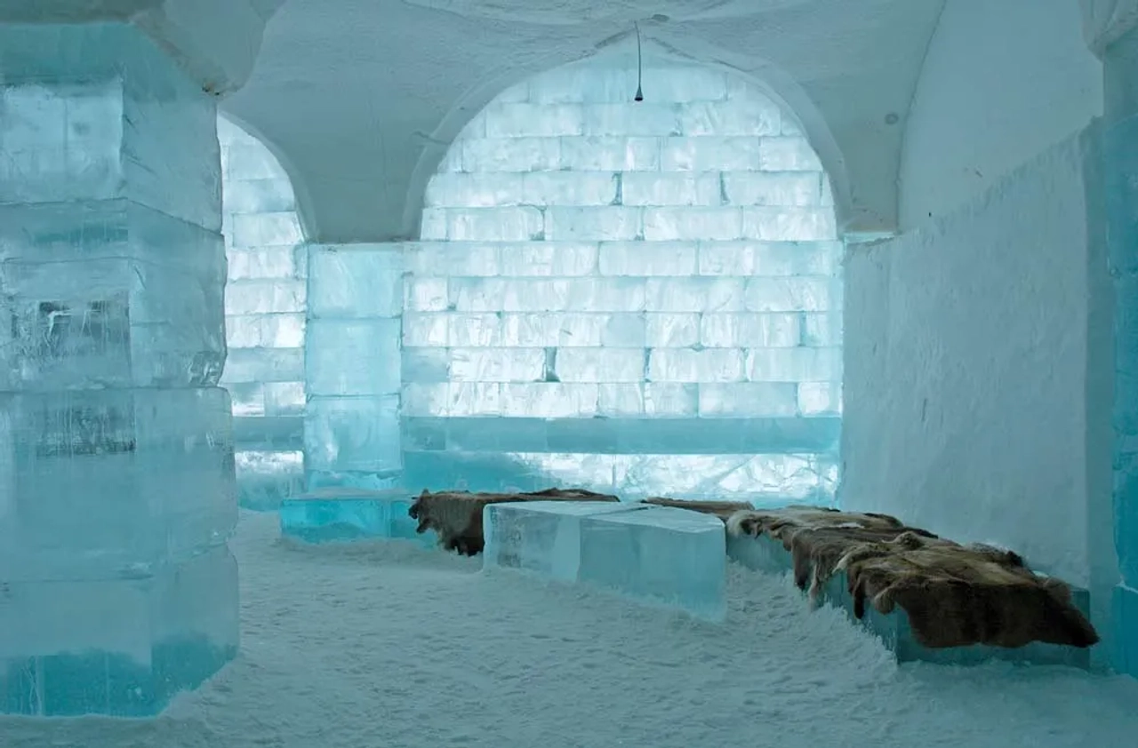 Dormir en un hotel de hielo en Suecia