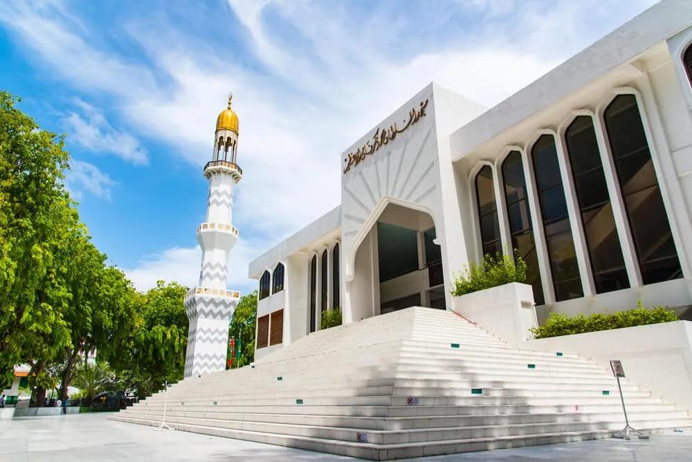 escadarias da mesquita de male