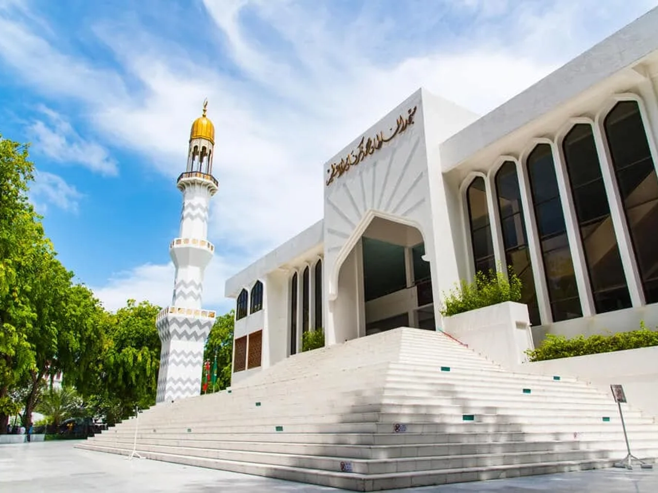 escadarias da mesquita de male
