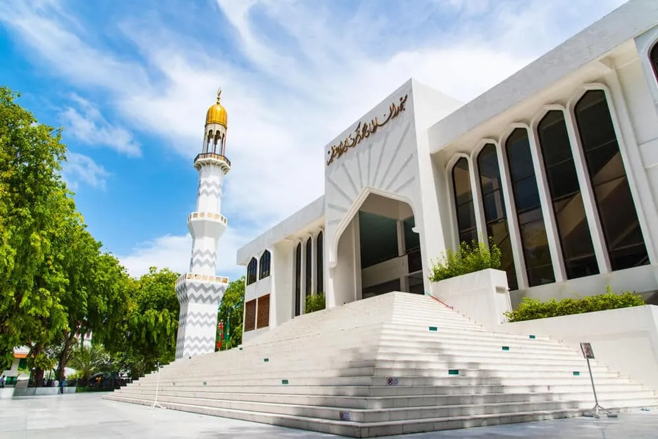 escadarias da mesquita de male
