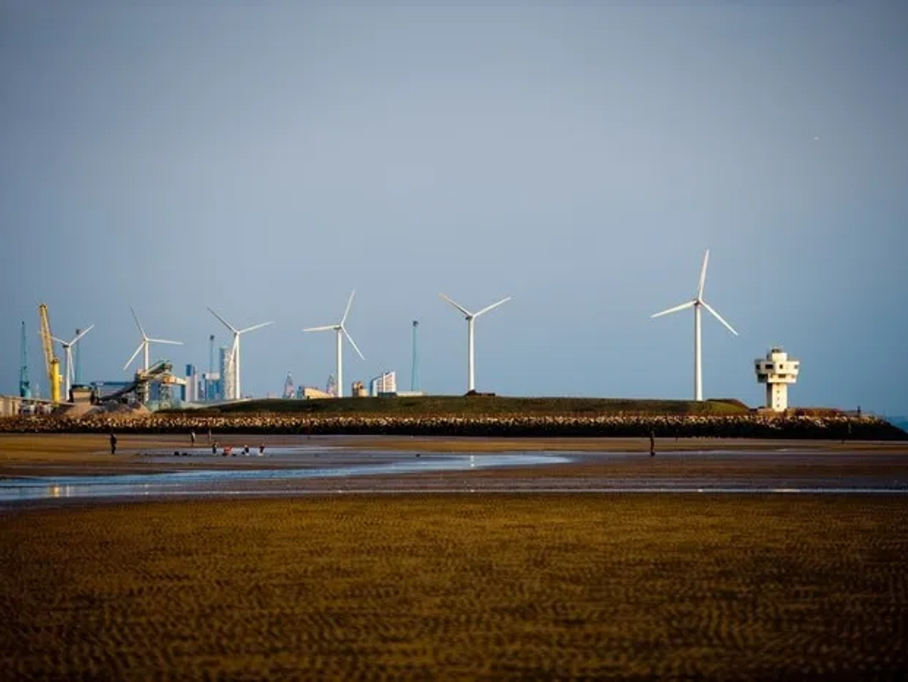Crosby Beach en Liverpool