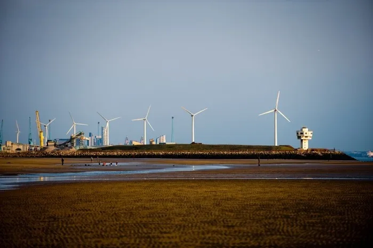 Crosby Beach en Liverpool