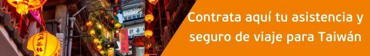 seguro de viaje Taiwán
