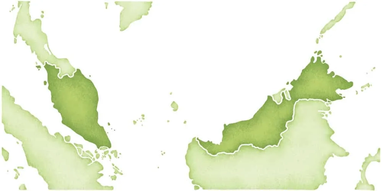 mapa do territorio da malasia