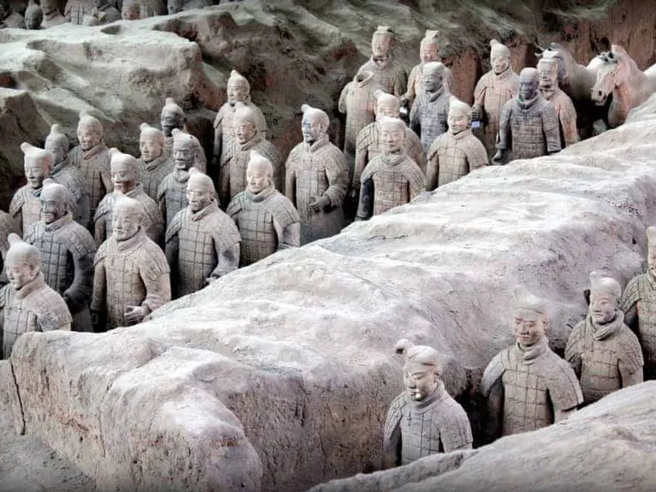 ver los Guerreros de Xi'am Terracota en China