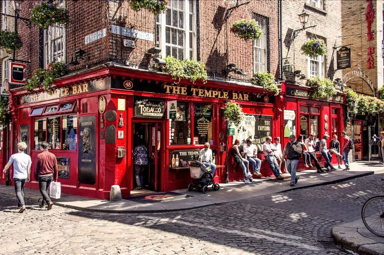 fachada do mitico temple bar de dublin
