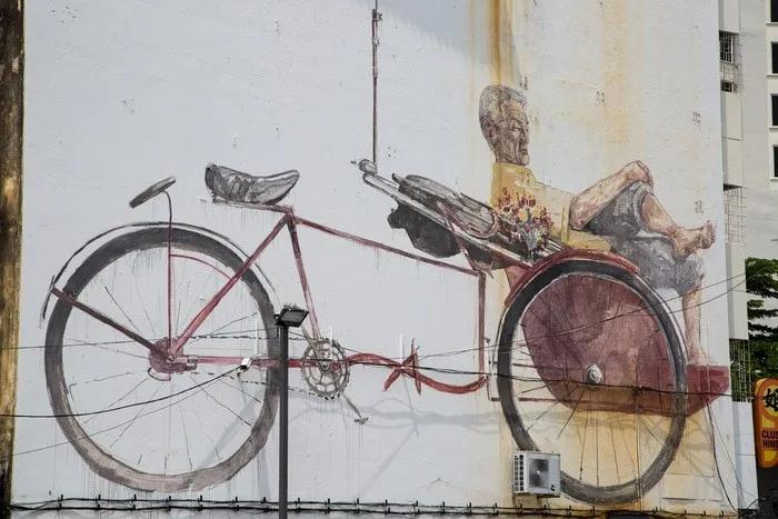 Street Art en Penang -Mapa arte callejero George Town