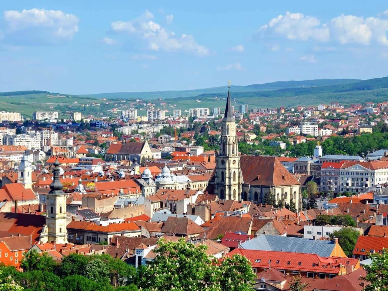 vista aerea de cluj napoca