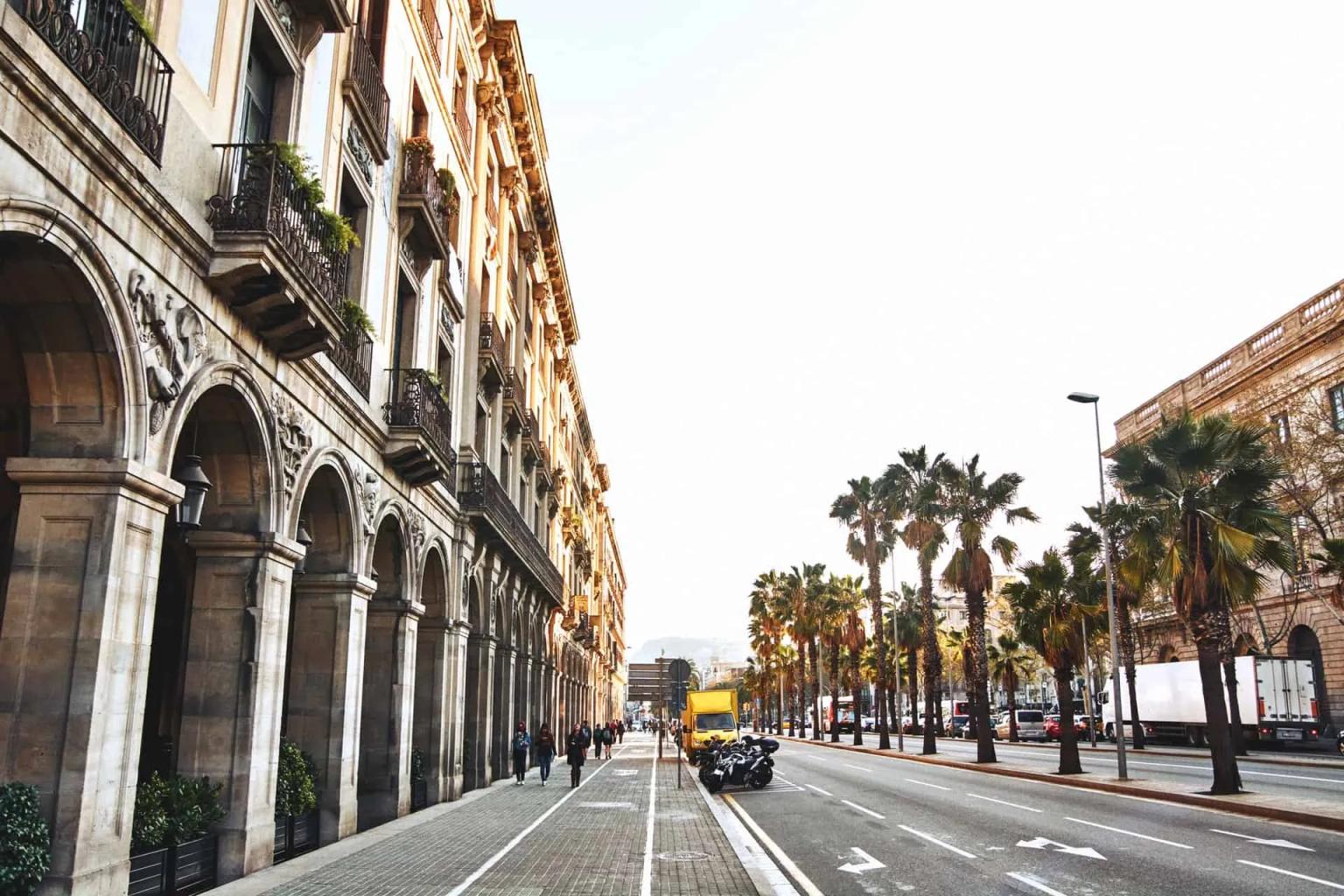 rua de barcelona em espanha