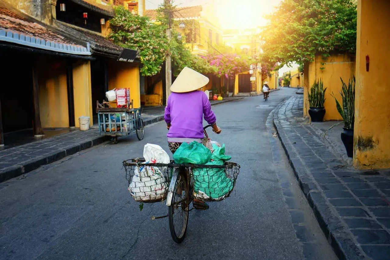 bicicleta na cidade historica de hoi an