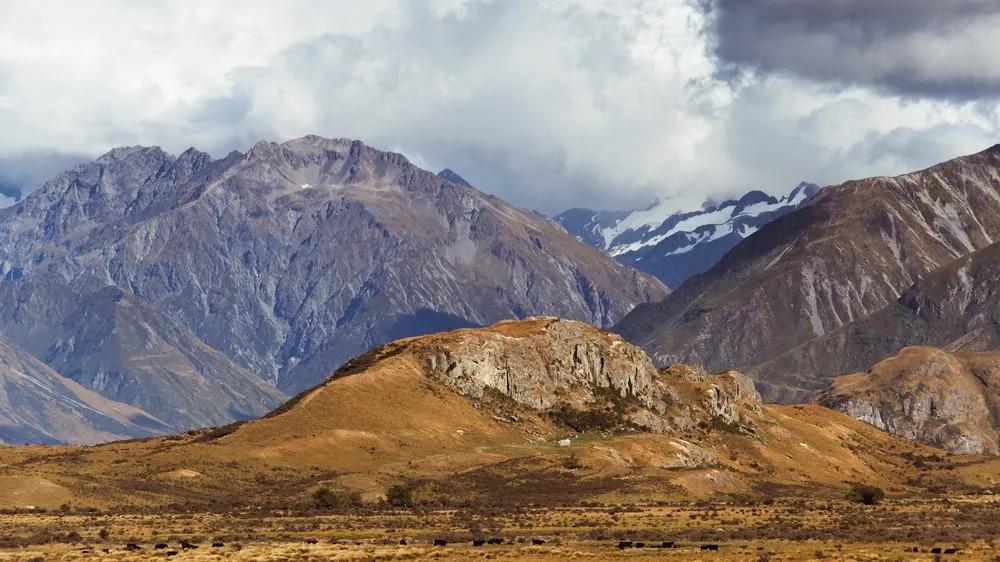 Edoras, Rohan, una de las localizaciones de El Señor de los Anillos en Nueva Zelanda
