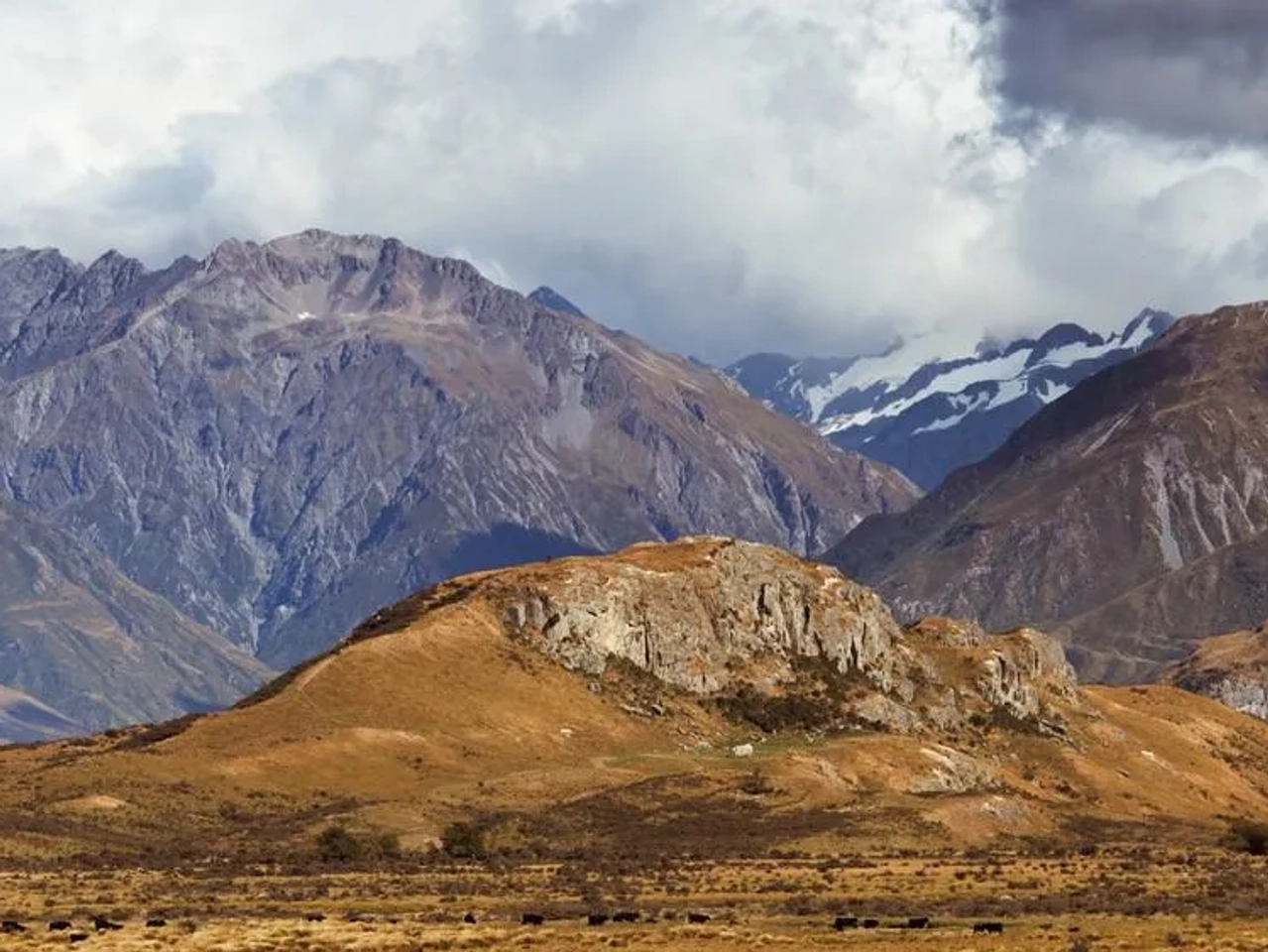 Edoras, Rohan, una de las localizaciones de El Señor de los Anillos en Nueva Zelanda