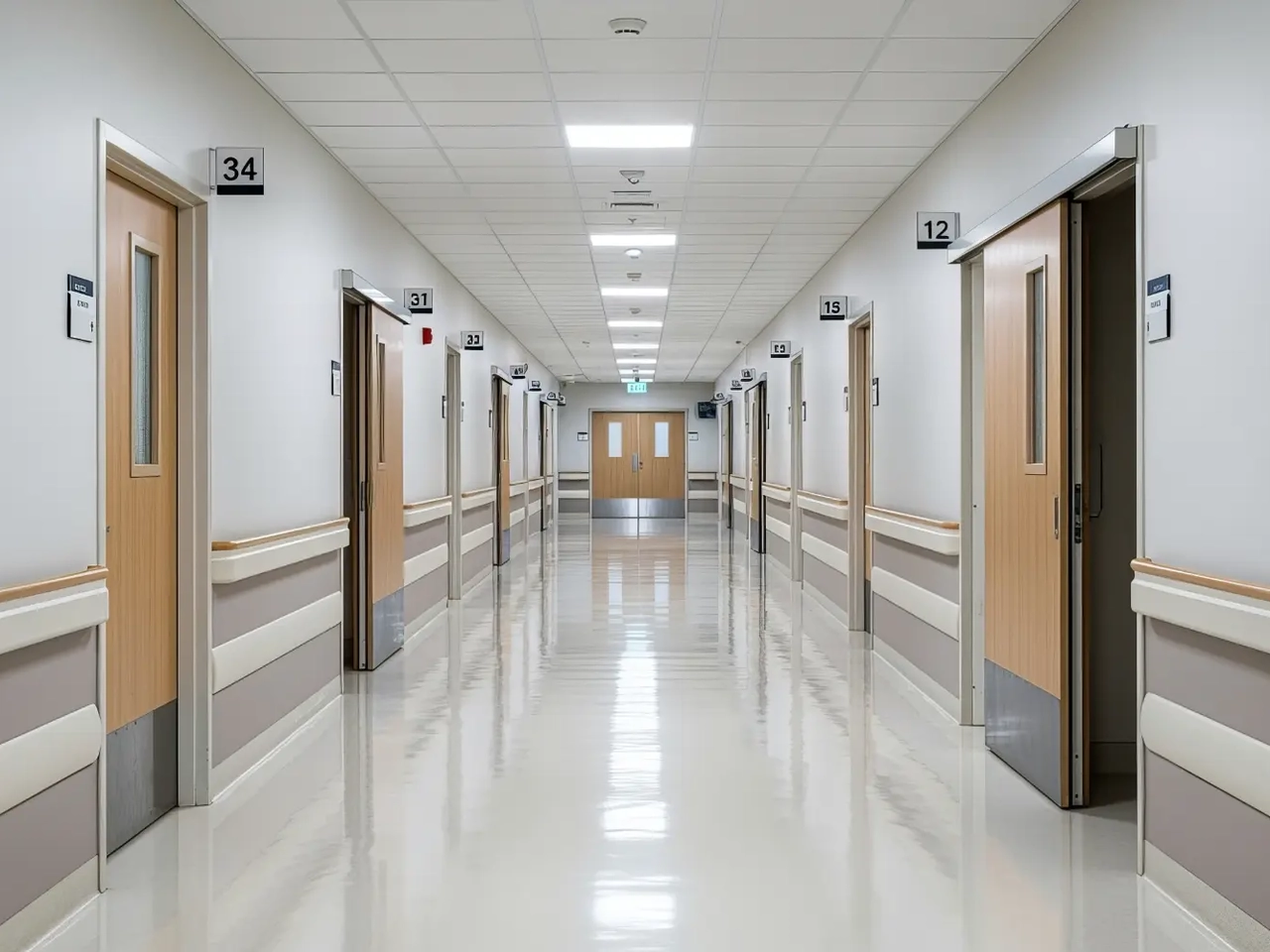 corredor de hospital em Moçambique