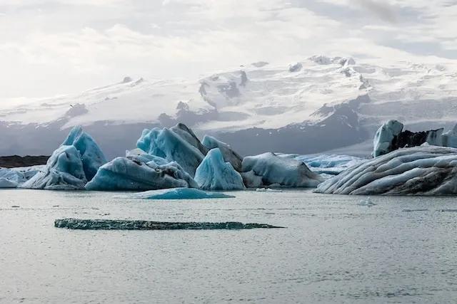 glaciar de Jökulsárlón na islandia