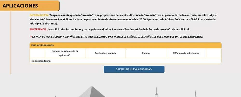 visado online para viajar a Egipto