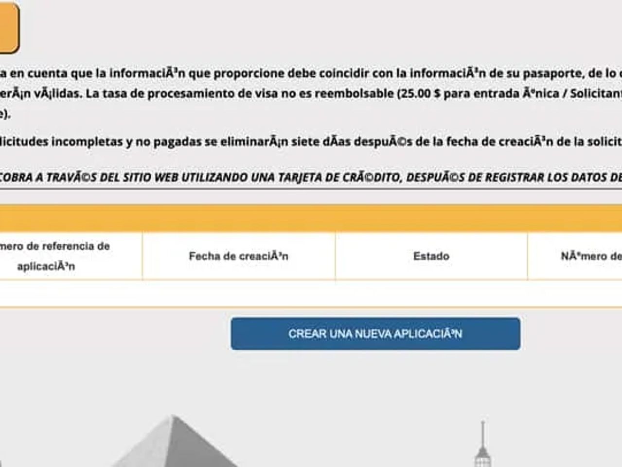 visado online para viajar a Egipto