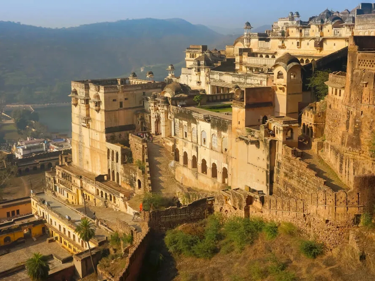 vista aerea do forte de Taragarh