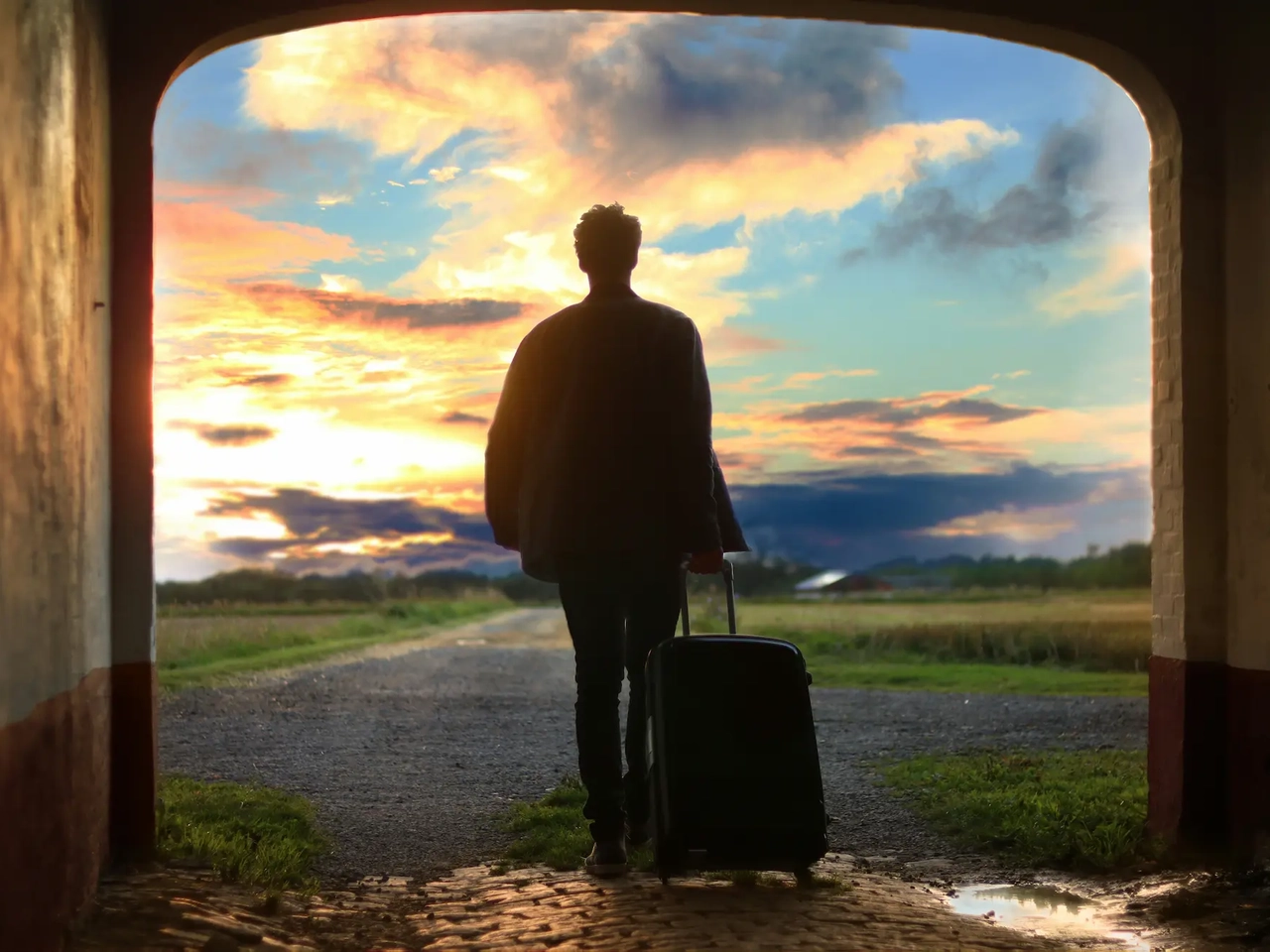 inicio de un viaje al extranjero