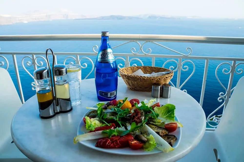 Qué comer en Santorini