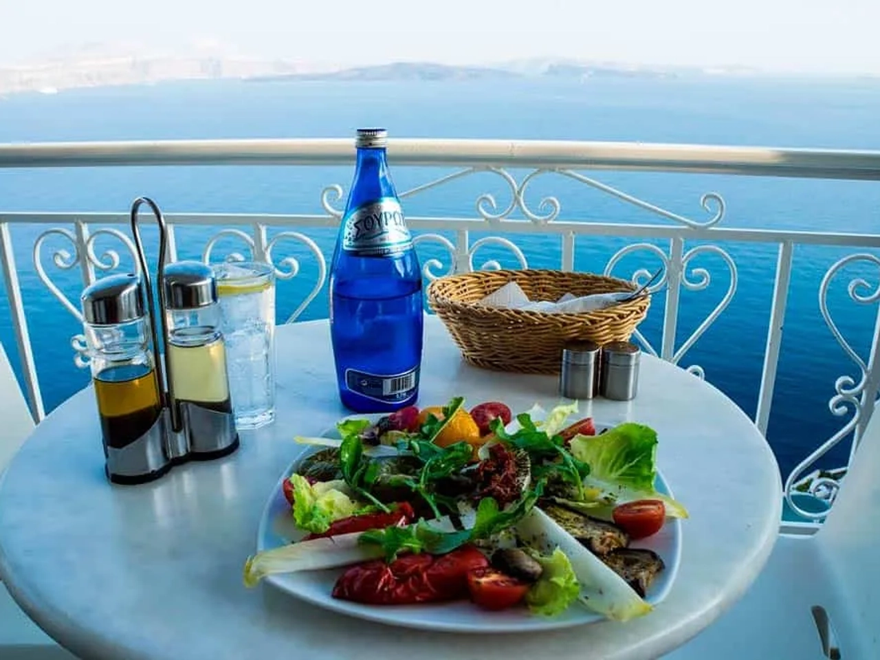 Qué comer en Santorini