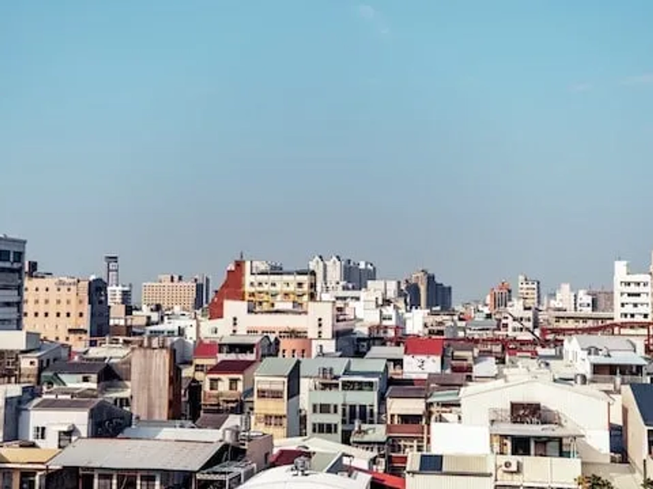 cidade de Tainan vista de cima