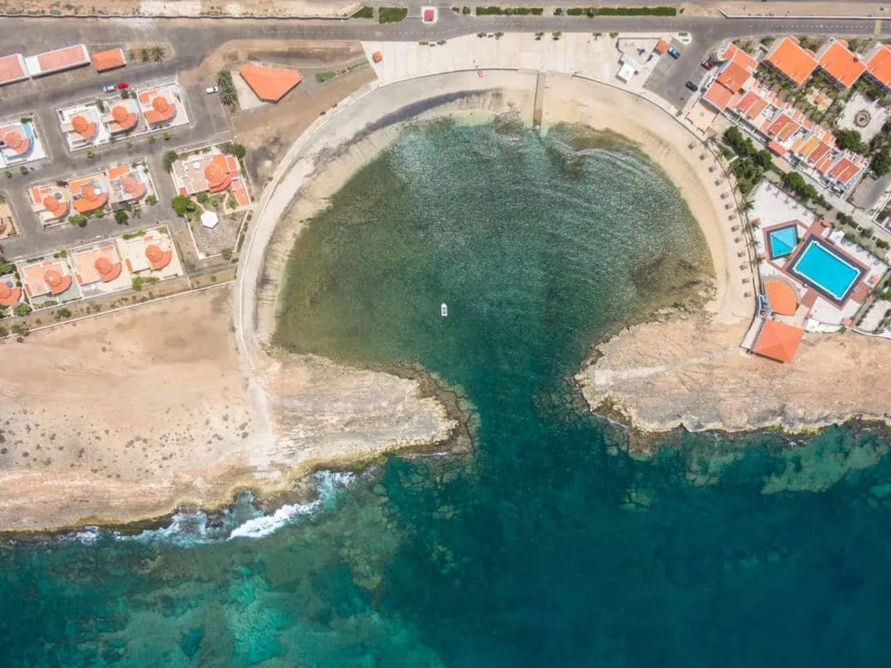 baia de murdeira à vista de passaro