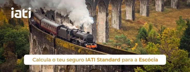 "Calcule seu seguro de viagem IATI para a Escócia agora!"