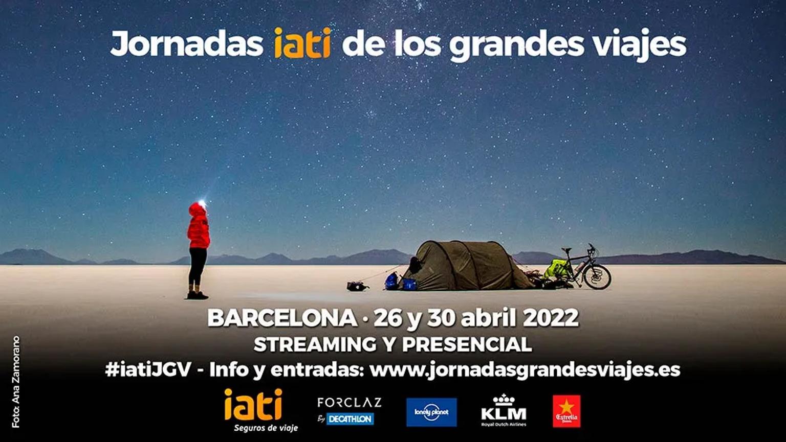 Evento sobre grandes viajes en Barcelona, del 26 al 30 de abril de 2022.